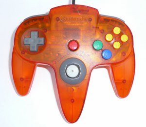 Buy Nintendo 64 Nintendo 64 Clear Orange Controller Loose For Sale at ...