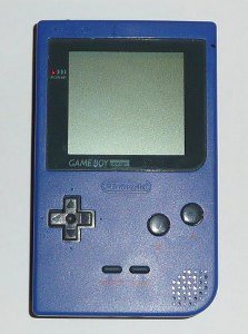 blue original gameboy