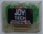 Nintendo 64 - Nintendo 64 Joytech Memory Pack Clear Loose