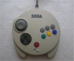Sega Saturn - Sega Saturn Japanese White 3D Controller Loose