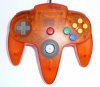 Nintendo 64 Clear Orange Controller Loose